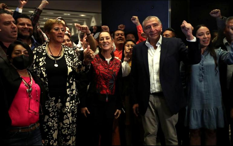 Claudia Sheinbaum reconoció el trabajo de Adán Agusto López Hernández. SUN