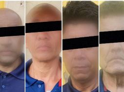 Policías estatales avistaron a las cinco personas a bordo de dos camioneta GMC Sierra de color negro y placas de la Ciudad de México. CORTESÍA