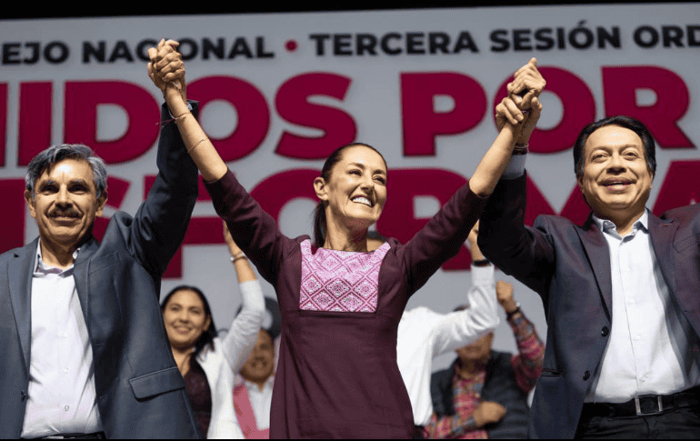 Claudia Sheinbaum recibió su constancia como Coordinadora de Defensa de la 4T. Cortesía de @Morena