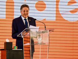 El presidente municipal de Zapopan, Juan José Frangie, pidió a sus colaboradores que sigan trabajando para dar buenos resultados a la población. EL INFORMADOR/ A. Navarro