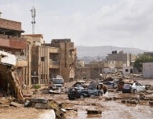 Destrozos en la ciudad de Derna, la más afectada por las lluvias torrenciales que han dejado por el momento unas 2 mil 400 víctimas mortales y 10 mil desaparecidos. EFE/Departamento de Comunicación del Gobierno Libio