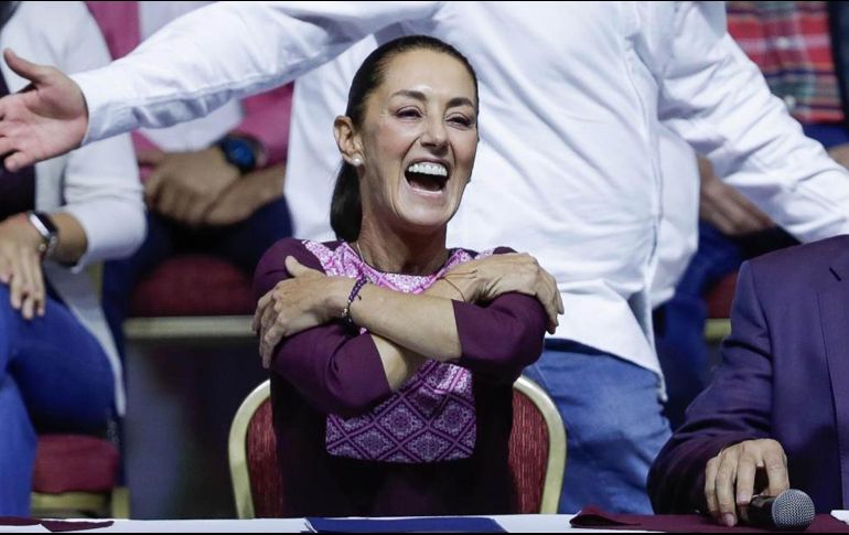 CLAUDIA SHEINBAUM. La firma Poligrama pone con 14 puntos de ventaja a la exjefa de gobierno de la CDMX. SUN / D. S. Sánchez