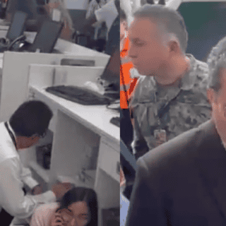 Dos policías heridos durante el enfrentamiento en el AICM