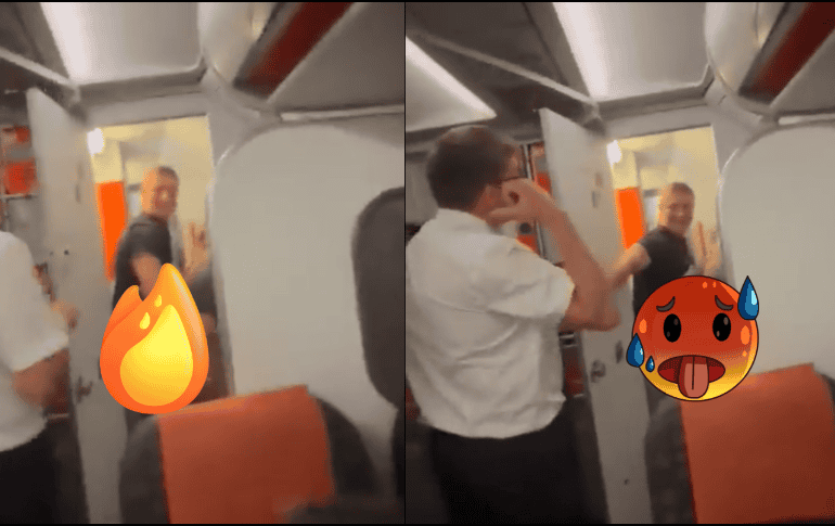 Una pareja que iba hacia Ibiza, España fue descubierta en pleno acto durante el vuelo. Especial.