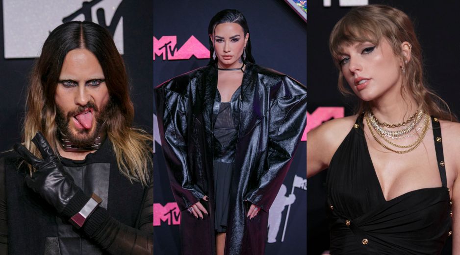 La alfombra roja de los MTV VMAs 2023 contó con la presencia de celebridades como Taylor Swift, Jared Leto y Demi Lovato. EFE/ Sarah Yenesel
