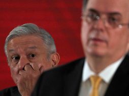 López Obrador hizo estas declaraciones cuestionado por el descontento de Ebrard. AP / ARCHIVO