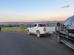 El personal de la Policía Regional dio parte del hallazgo al Ministerio Público con sede en Lagos de Moreno, donde ordenaron el aseguramiento del vehículo. ESPECIAL / SSJ