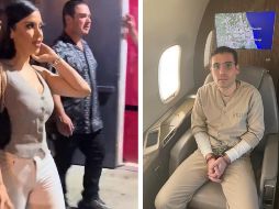 Emma Coronel estaba vestida con unos jeans blancos, botas negras y una blusa tipo chaleco; su hijastro Ovidio fue extraditado a EU. ESPECIAL