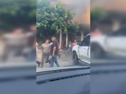 El hecho ocurrió dentro un negocio ubicado en el centro del municipio de Chapulhuacán. ESPECIAL / Captura de pantalla