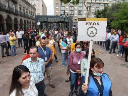 A las 11:00 horas se realizará la suspensión de actividades y se llevará a cabo el desalojo de los edificios para calcular los tiempos de evacuación y de reacción. EL INFORMADOR / ARCHIVO