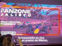 Durante la presentación de cartelera el alcalde tapatío, Pablo Lemus, dio a conocer que Guadalajara albergará la “F1 FanZone”. TWITTER / @PabloLemusN