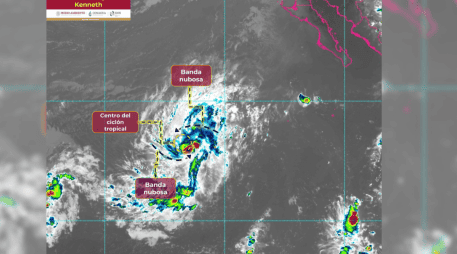 El Centro Nacional de Huracanes de Estados Unidos aseguró que la tormenta tropical no durará más de 48 horas. ESPECIAL/SMN