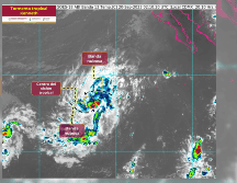 El Centro Nacional de Huracanes de Estados Unidos aseguró que la tormenta tropical no durará más de 48 horas. ESPECIAL/SMN