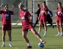 Jugadoras, Gobierno y la RFEF llegaron ayer a algunos acuerdos. EFE/B. Aliño