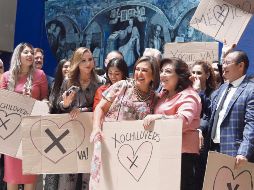 Xóchitl Gálvez se reunió con coordinadores de las bancadas del PAN, PRI y PRD. EL UNIVERSAL