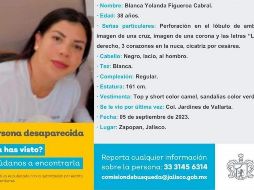Luis Joaquín Méndez, fiscal de Jalisco, consideró que hay posibilidad de que esté involucrado el crimen organizado en la desaparición de la mujer, por ello, pedirán a su homóloga federal investigar el hecho. CORTESÍA