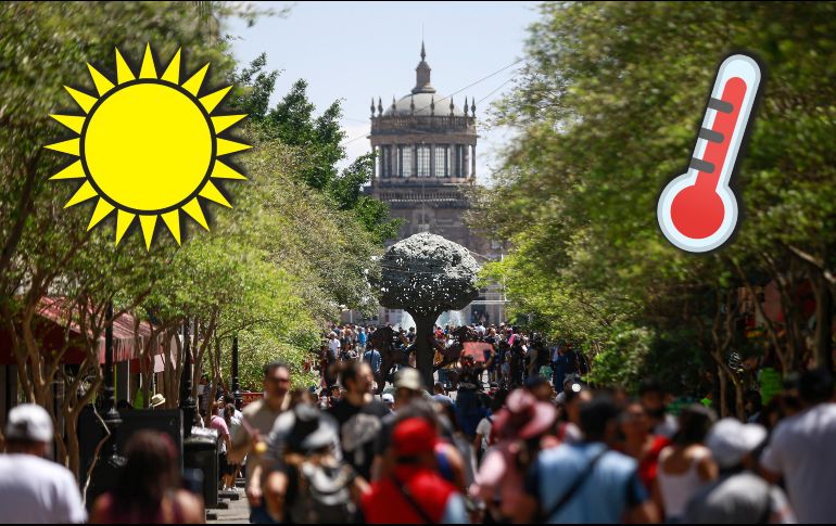 En Guadalajara, la temperatura promedio llegará a +21.6°, superando la norma en 1.1 grados. EL INFORMADOR / ARCHIVO