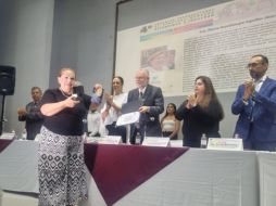 María Guadalupe Aguilar agradeció hacer visible el problema de la desaparición forzada. EL INFORMADOR/ J. Velazco