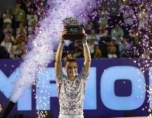 Maria Sakkari, se coronó en su segunda participación en una final del GDL Open AKRON. EL INFORMADOR/ A. Navarro