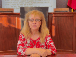 La alcaldesa panista agradeció al Presidente, Andrés Manuel López Obrador por su apoyo y por haber coordinado los diferentes niveles de gobierno para que se realizara la búsqueda de su persona y pudiera regresar. ESPECIAL/ Captura de pantalla.