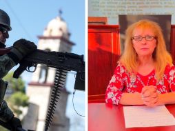 La alcaldesa de Cotija agradeció el apoyo del Ejército Mexicano. EFE / Gobierno de Cotija / ESPECIAL