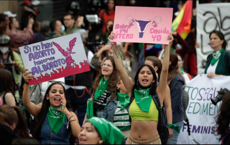 Cada 28 de septiembre se conmemora el Día de Acción Global por el Aborto Legal, Seguro y Accesible, razón por la que la marea verde se ve más en las calles durante el 28S. EL INFORMADOR/ARCHIVO.