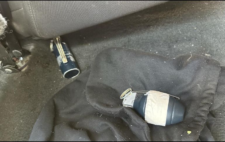 La Fiscalía General de la República (FGR) delegación Jalisco informó del aseguramiento de armas, cargadores y explosivos en el municipio de Teocaltiche. ESPECIAL.