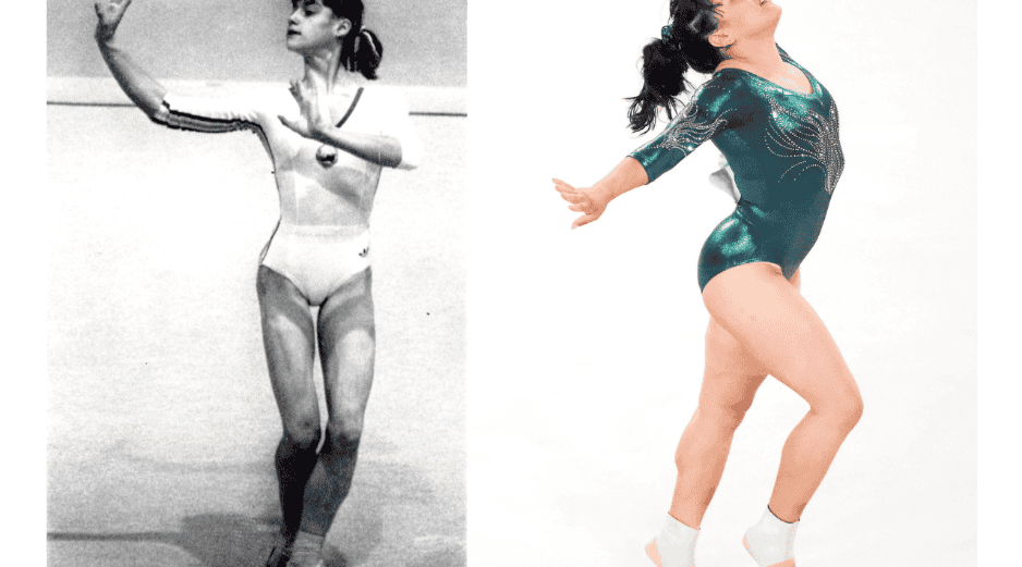 Comaneci y Alexa Moreno, junto con Simone Biles son mujeres destacadas en la gimnasia, y en esta ocasión los Juegos Olímpicos ha destacado en un video los 40 años del salto olímpico, desde la gimnasta rumana hasta la mexicana. SUN/ Archivo.