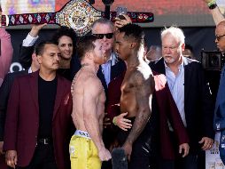 Saúl “Canelo” Álvarez y Jermell Charlo están listos para la pelea de este sábado en Las Vegas, Nevada. EFE / E. Laurent