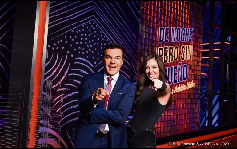 Adrián Uribe y Patricia Zavala están al frente de la conducción del show “De noche pero sin sueño”. CORTESÍA