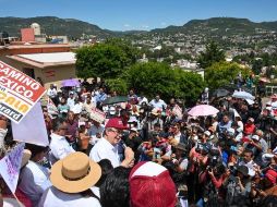 Marcelo Ebrard en un evento en Tlaxcala la semana pasada. TWITTER/m_ebrard