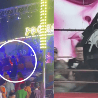 La Monja de las Fiestas de Octubre se hace viral tras sufrir accidente en juego