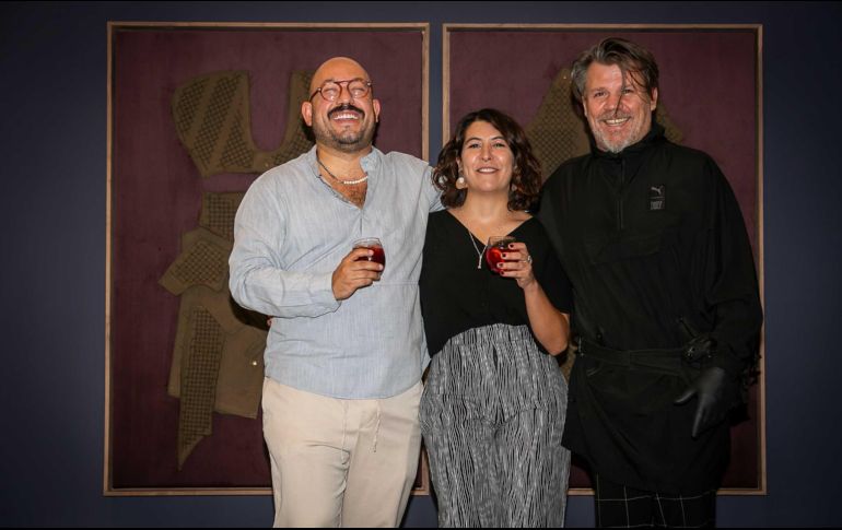 Paulo Orendain, María José Petersen y Poncho Cadena. GENTE BIEN JALISCO/ Jorge Soltero