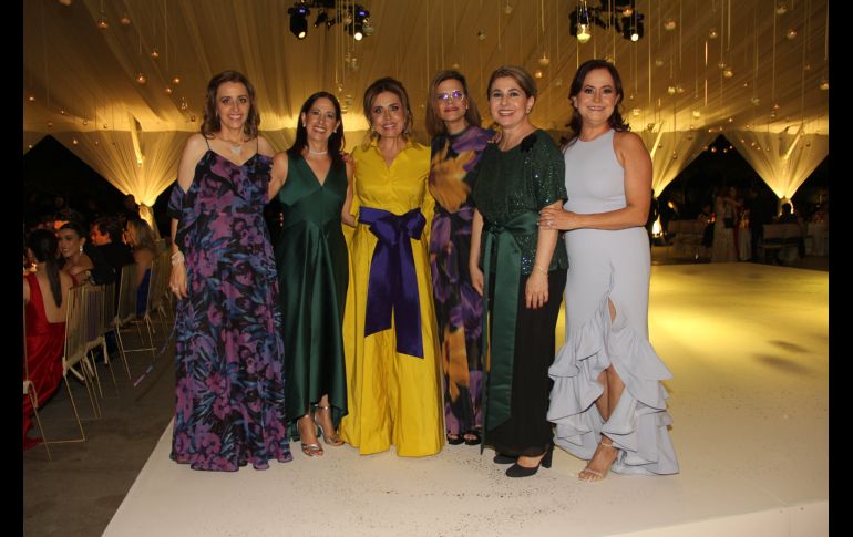 Ivonne Díaz, Gina Enciso, Perla Castañeda, Margarita Orozco, Fabiola Gómez y Mily Orozco. GENTE BIEN JALISCO/ Esmeralda Escamilla