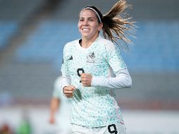 Tras su doblete ante Mazatlán, Alicia saborea su gol número cien vestida como rojiblanca. Imago7/Archivo