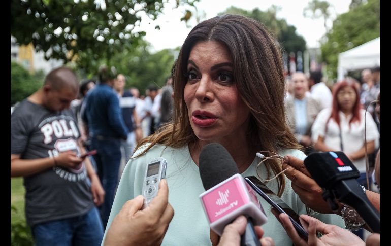 La diputada emecista por el Distrito 8 se destapó oficialmente como aspirante a la presidencia municipal. EL INFORMADOR/ H. Figueroa..
