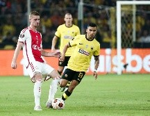 Pineda jugó 67 minutos del encuentro, mientras que Pizarro vivió otro juego más desde la banca y en lo que va de la Europa League no ha tenido actividad con el cuadro de Almeyda. EFE / G. Panagopoulou