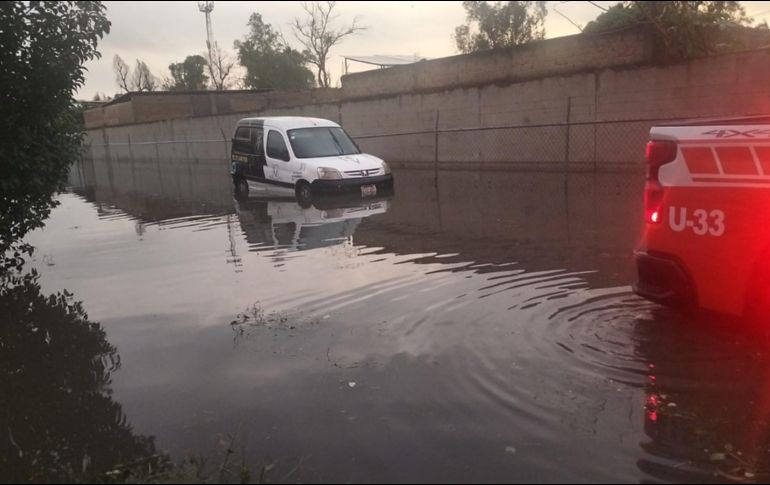 En algunas zonas, la inundación alcanzó hasta 50 centímetros. ESPECIAL/ Protección Civil
