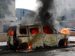 Israel se declaró hoy sábado en estado de guerra tras el lanzamiento de misiles de cohetes y la infiltración del movimiento islamista Hamás a su territorio. EFE / A. Safadi