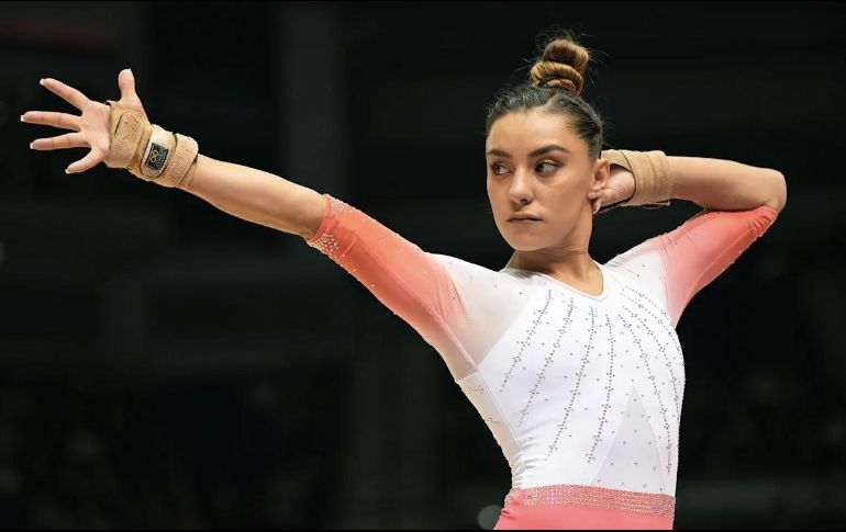 La Federación Internacional de Gimnasia anunció la lista de gimnastas clasificadas en aparatos individuales, y Ahtziri obtuvo su lugar. ESPECIAL/ Code Jalisco.
