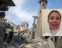 Blajaith Aguilar, entrenadora nacional del Conjunto de Gimnasia Rítmica, se encuentra actualmente varada en Israel. EFE/ H. Sabes