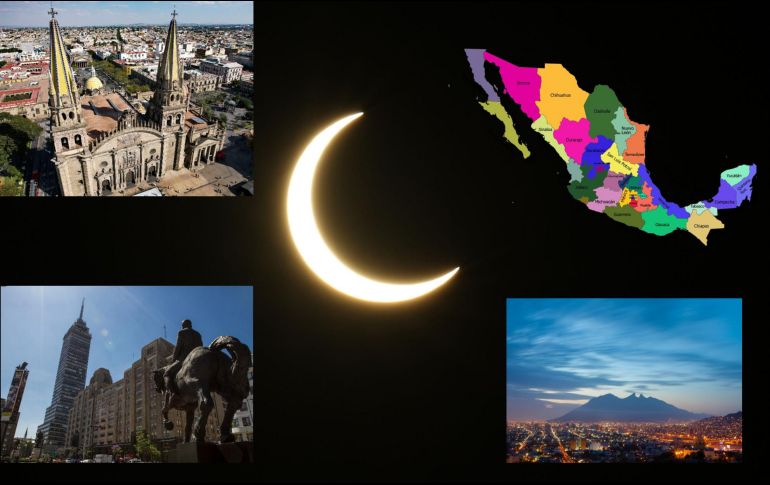 El eclipse solar será este sábado14 de octubre del 2023. EFE/ ARCHIVO/EL INFORMADOR/ ARCHIVO/SUN/ ARCHIVO