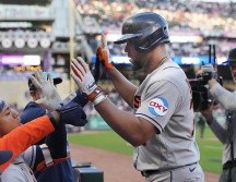 El cubano José Abreu pegó dos jonrones en la victoria de los Astros. AP/J. Johnson