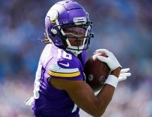 Jefferson acumula 36 recepciones para 571 yardas y tres anotaciones en cinco semanas de temporada. AP/R. Jones