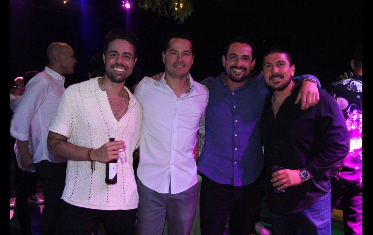Ramón García, Miguel Naranjo, José Carlos Romero y Makys. GENTE BIEN JALISCO/ Esmeralda Escamilla