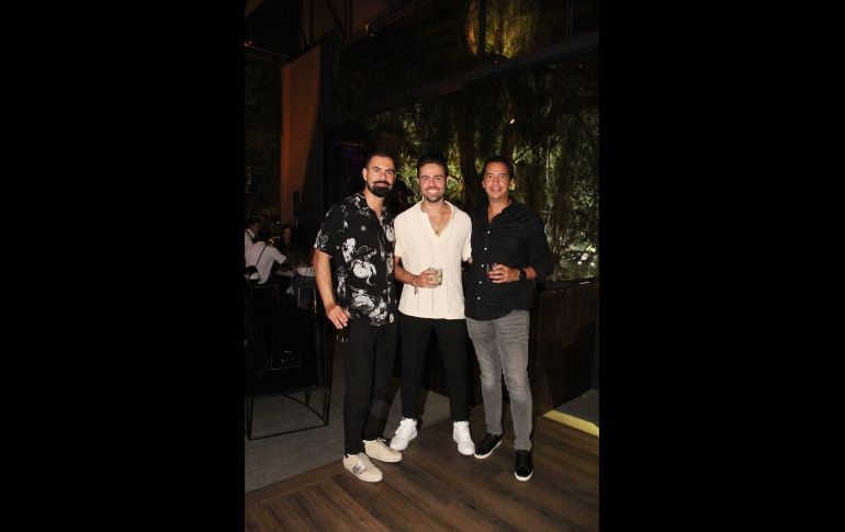 Nicolás Cabrera, Ramón García y Guillermo Vázquez. GENTE BIEN JALISCO/ Esmeralda Escamilla