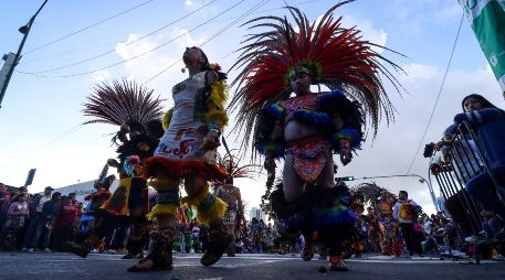 Autoridades estiman que 30 mil danzantes acompañan a la Virgen de Zapopan en la Romería 2023. EL INFORMADOR / H. Figueroa
