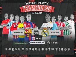 El evento Watch Party es familiar, en el que se transmitirá el partido entre el Barcelona y Real Madrid, y que se envolverá con diferentes dinámicas y premios de los patrocinadores de LaLiga. ESPECIAL