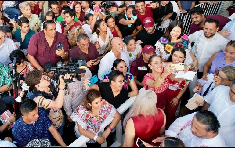 Sheinbaum enfatizó que Quintana Roo es un ejemplo de cómo la Transformación puede llevar el bienestar a todos los hogares mexicanos. CORTESÍA
