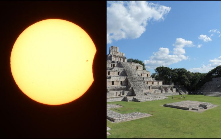 El eclipse solar anular que tendrá un alcance de hasta el 90% de visibilidad en la Península de Yucatán, dependerá mucho de las condiciones del clima para poder apreciarlo. ESPECIAL / AFP y NTX